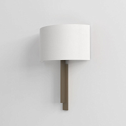 1334007 Astro lighting Tate настенный светильник с тканевым абажуром и металлическим основанием бронза