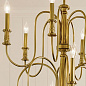 Karthe 12 Light Chandelier Natural Brass люстра 52472NBR Kichler — фото 1