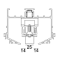 421 248 2822 MDL Delta Light PR SPLITLINE M52 - 2-светодиодный трековый светильник Ok — фото 1