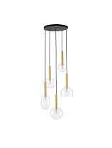 Clear Glass Sandy Gold Metal LED G9 5x5 Watt 100-240 Volt IP20 Bulb Excluded D: 60 H: 191 cm