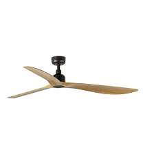 OUTWOOD L Brown/oak ceiling fan Wall Control
