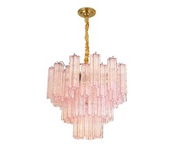 Люстра Kink Light Лайли бронза/прозрачно-розовый 07730-60,20(11)