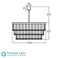 Three Tier Drum люстра Bella Figura CL448 75 CLEAR