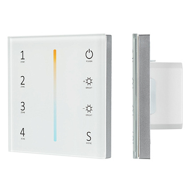 027118 Arlight Панель Sens SMART-P38-MIX White (230V, 4 зоны, 2.4G)