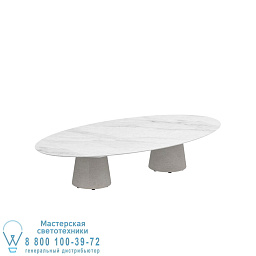 Conix table 250x130cm ellipse high lounge concrete & ceramic top Royal Botania Conix уличный стол