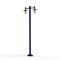 Montana N° 4; Frosted glass E27 105W - Lacquered copper dome; Steel blue