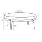 4776 Andrea Round Ottoman Arteriors диван