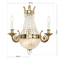 WA 2-1173/3+2 gold/478/260 klar-matt/Sch Empire Crystal Orion настенное бра — фото 6