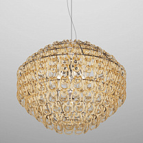 Подвесной светильник GIOGALI 85 CRYSTAL AMBER ГЛЯНЦЕВЫЙ ХРОМ E27 CE