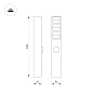 055038 Arlight Светильник LGD-TILLIS-BOLL-SOCKET-H900-12W Warm3000 (GR, 92 deg, 230V) — фото 1