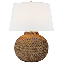 Avedon Small Table Lamp натуральный ротанг с льняным абажуром