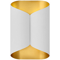 Selfoss Sconce гипсовый белый и внутренняя отделка из полированной старой латуни