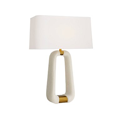 Настольная лампа Arteriors Gianni, райсстоун и античная латунь