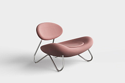 Meadow lounge chair Vidar 633/Brushed steel Woud, кресло