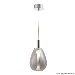 GAUDI SP4W LED SMOKE Crystal Lux GAUDI подвесной светильник с вытянутым плафоном из матового металла серебристого цвета