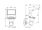 144205105 Roger Pradier OL33 APPLIQUE N°2 LED 18W 3000K VERRE TREMPÉ GRIS SOIE 105 Накладное бра — фото 1