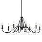 Freesia 8 Light Oval Chandelier Textured Black люстра 52457BKT Kichler — фото 6