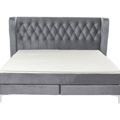 86094 Кровать с пружинным матрасом Benito Moon Grey 160x200см Kare Design
