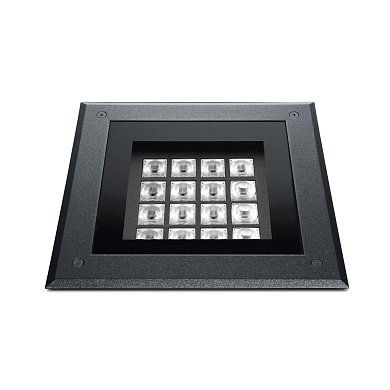 Грунтовый проходной светильник Simes Megazip квадратный Comfort S.8591