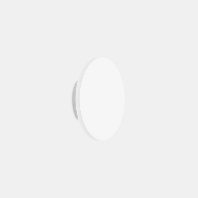 настенный светильник с овальным плафоном диаметром 260 мм белого оттенка
