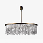 Потолочный светильник Triple Drum Ribbon Chandelier Bella Figura CL464-3T — фото 1