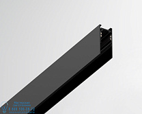 магнитный трековый профиль чёрного цвета для монтажа светильников 48V