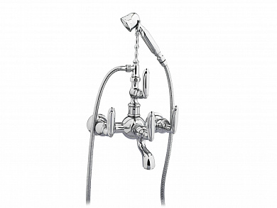Retro Настенный смеситель для ванны на 2 отверстия с ручным душем Bronces Mestre 035016.K00.50
