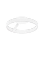 Triac Dimmable Sandy White Aluminium & Acrylic LED 28Watt 220-240Volt 2010Lm IP20 2700-3000-4000K CCT by Dip Switch Light Up & Down D:40 H: 12.5 cm