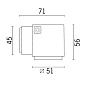 Уличный настенный светильник iPro 51mm wall mounted iGuzzini — фото 5
