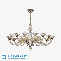 CL502-6-CLEAR Bella Figura Michelangelo шестирожковая люстра с прозрачными декоративными элементами