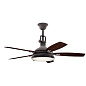 52" Hatteras Bay Fan Weathered Zinc люстра-вентилятор 310018WZC Kichler — фото 3