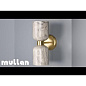 MLCMWL016 Mullan двойное настенное бра Sakura из мраморированной керамики и латуни, 31 см, IP20 — фото 2