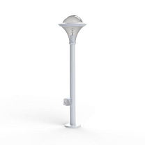 Dallas N° 8; Smoked polycarbonate E27 75W Plug; White