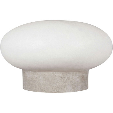 настольный светильник с плоским плафоном серого цвета