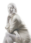 1009243 Lladro In My Thoughts фарфоровая статуэтка женщины, сидящей в задумчивой позе — фото 3