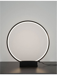 9108313 Nova Luce Base_b настольный светильник с кольцевым источником света на компактном основании