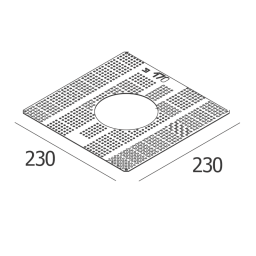 PLASTERKIT 170 Delta Light OPTIONS монтажная рамка круглая для встраиваемого светильника