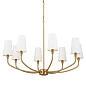 Adeena 36.5" 8 Light Chandelier Brushed Natural Brass люстра 52509BNB Kichler — фото 6