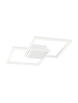White Aluminium & Acrylic LED 25 Watt 220-240 Volt 1600Lm 3000K IP20 L: 46 W: 46 H: 6.5 cm