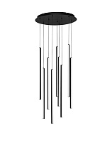 Triac Dimmable Sandy Black Aluminium & Acrylic Sandy Black Steel Base LED 48Watt 220-240Volt 1920Lm IP20 3200K D:50 H:160 cm
