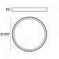 CA006DBBMDI Linea Light Tara R L AP PL Phase Cut потолочный или настенный светильник чёрный — фото 3