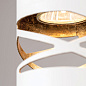 HL 6-1656/1 weiß/Blattgold Trance Orion подвесной цилиндрический светильник — фото 4