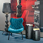 0918009 Kartell Kabuki PT торшер с регулировкой яркости чёрный — фото 2