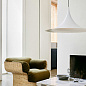 10015258 GUBI The Semi Collection Полуподвесной светильник Ø 47 см, матовый белый — фото 2
