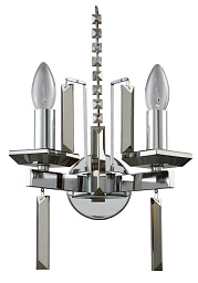 MARRON AP2 CHROME Crystal Lux MARRON настенное бра с металлическими рожками и цилиндрическим основанием