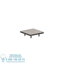 ALURA LOUNGE 80 СТОЛ 80X80X23CM ЧЕРНАЯ СТОЛЕШНИЦА CERAMIC CEMENTO LUMINOSO Royal Botania