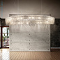 Kolarz CLOUD 5324.32050 подвесной светильник хром длина 140cm ширина 65cm высота 200cm мин. высота 22cm макс. высота 200cm 20 ламп g9 — фото 1