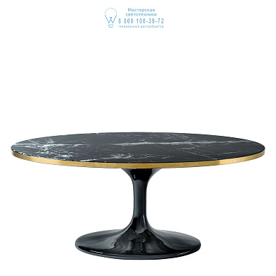 112049 Coffee Table Parme Oval black faux marble Eichholtz