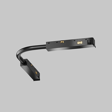 Комплектующие для систем освещения с токоведущими элементами Maytoni Accessories for tracks Exility X Черный TRA239CS-42B