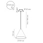 CONE P 10.30 W + BASE V Led Technology подвесной светильник — фото 1
